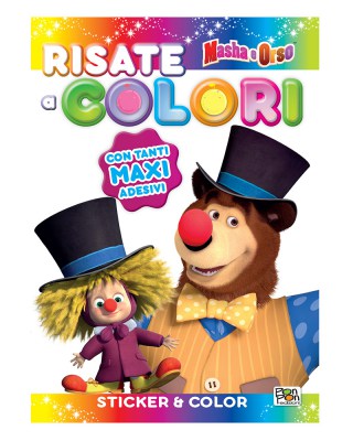 immagine di copertina del titolo Risate a colori - Masha e Orso